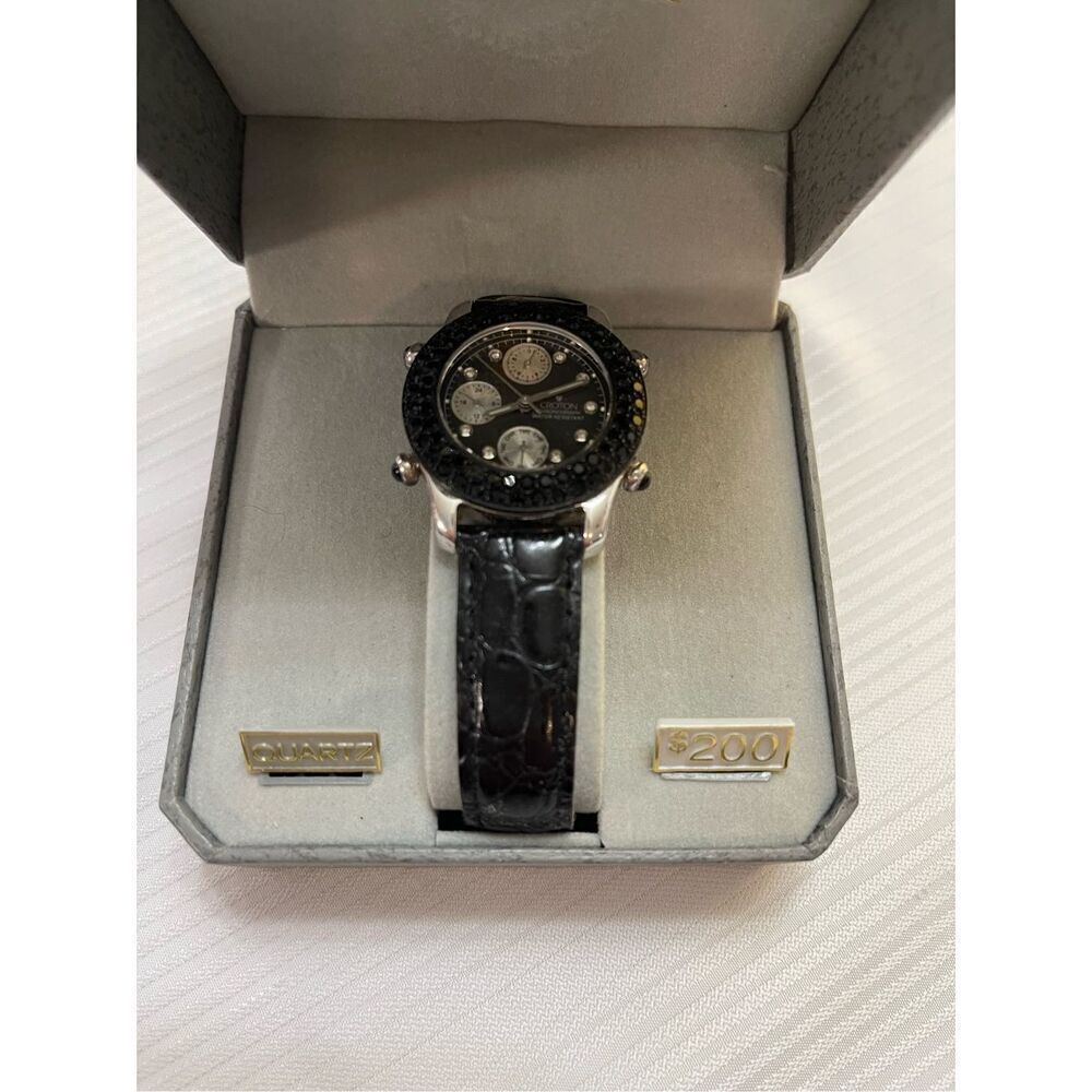 Croton Embellished Watch Wristwatch New